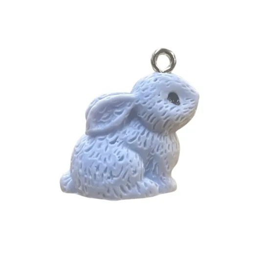 Plastic bunny pendant