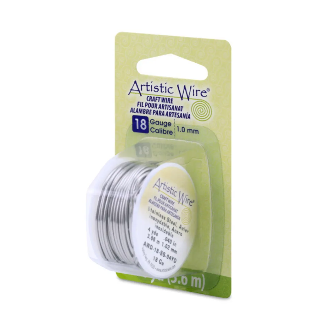 Beadalon Artistic Wire Craft Wire Tarnish Resistant Silver