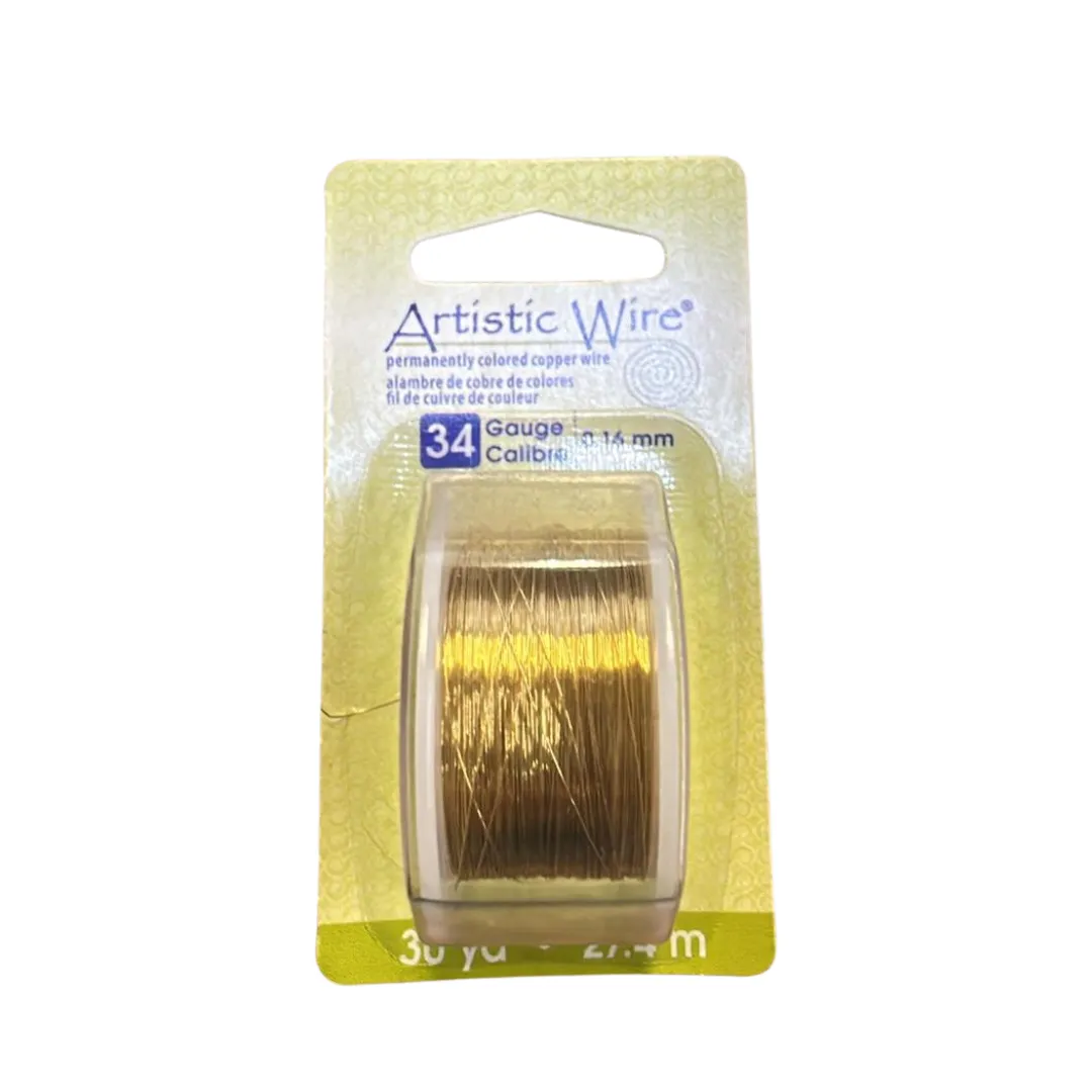 Beadalon Artistic Wire Craft Wire Tarnish Resistant brass