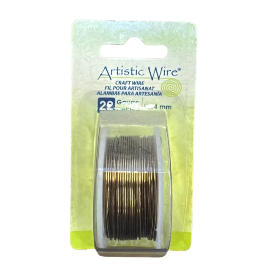 Beadalon Artistic Wire Craft Wire Antique Brass