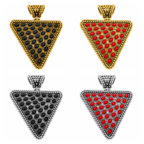 Jumbo Triangle Metal Pendant